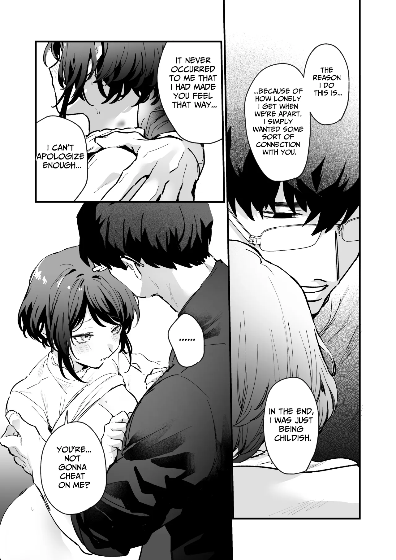 Kamoku na Kareshi no Karada de Tsutaeru Dokusen Shuuai 35