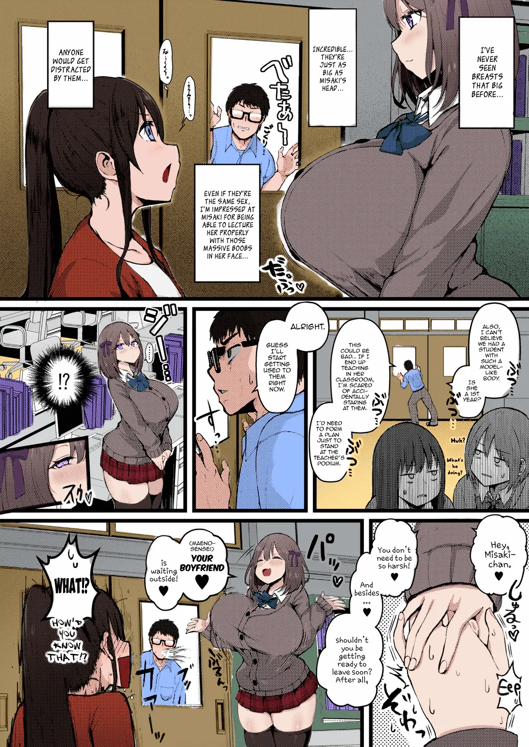 Kanojo ga Iru no de Jaaku na Teishinchou M Cup Amaama Ijiwaru Oshiego no Yuuwaku ni wa Makemasen. - Colorized 2