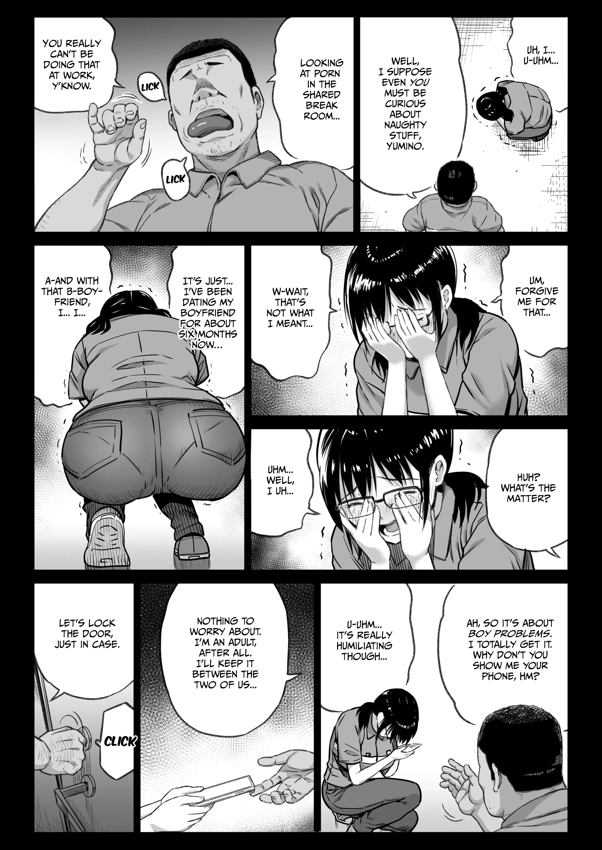 Kareshi Mochi Gakusei Beit Yumino-chan wa Kyou mo Tenchou ni Nerawareru 16