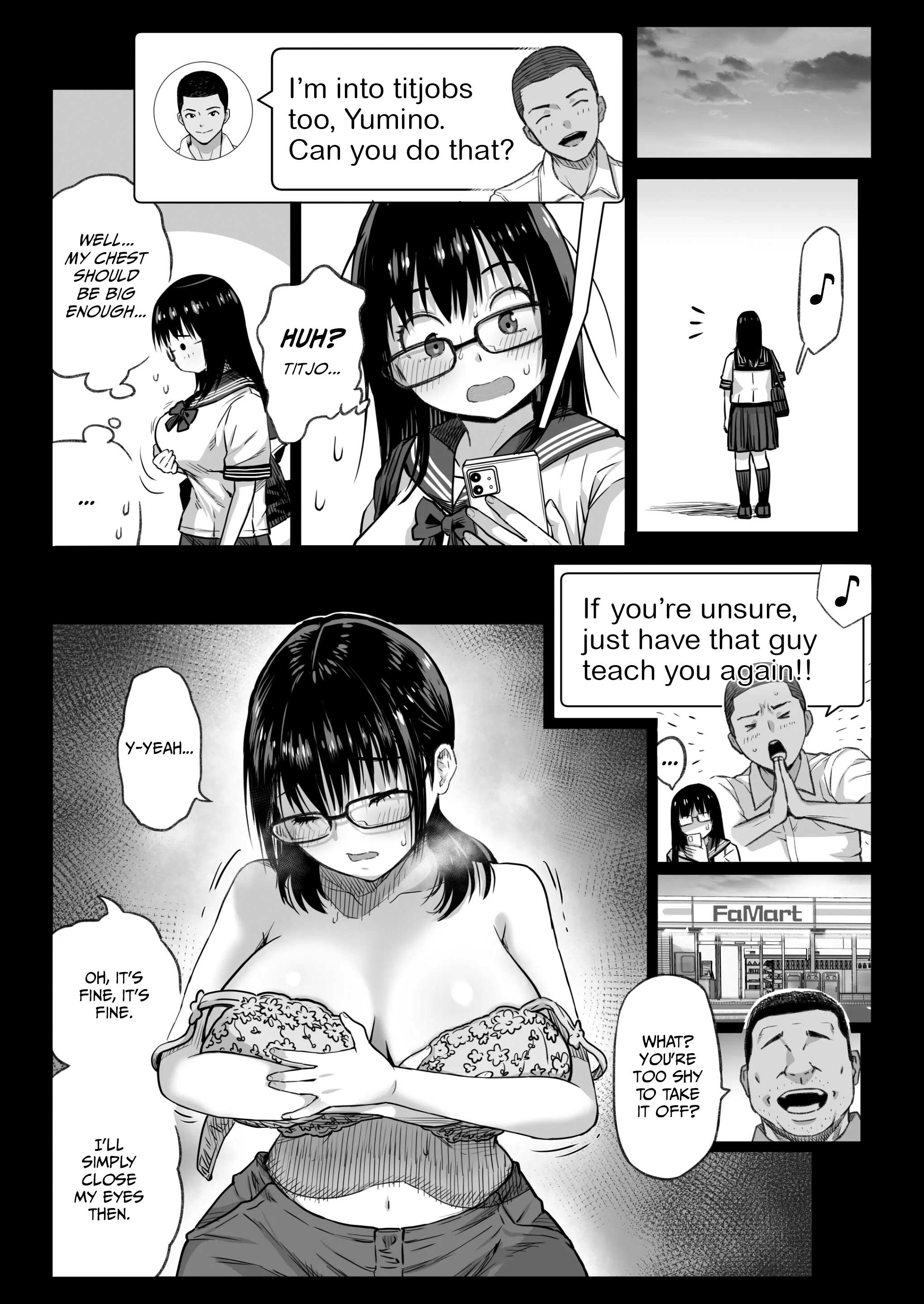 Kareshi Mochi Gakusei Beit Yumino-chan wa Kyou mo Tenchou ni Nerawareru 33
