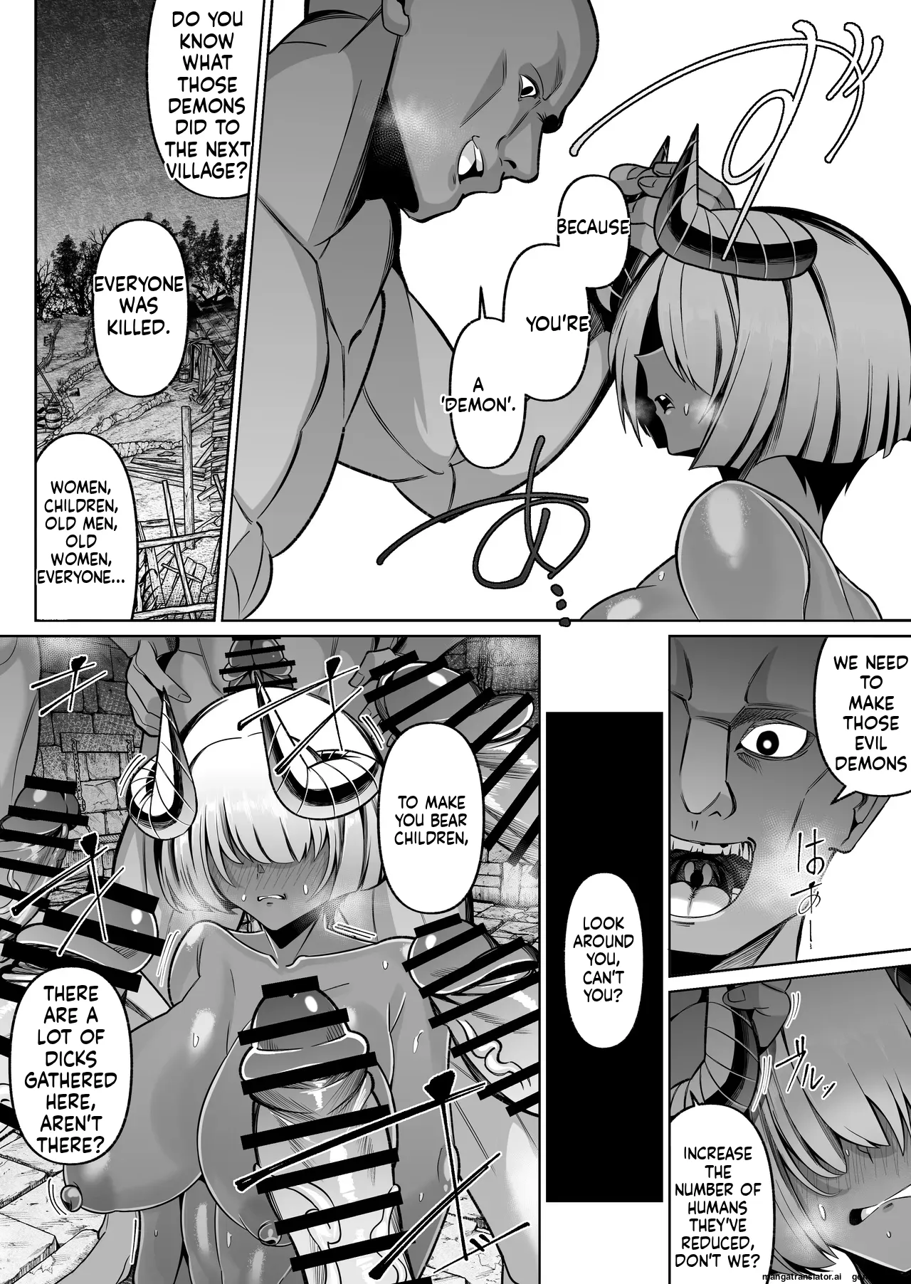 Kasshoku Kyonyuu Inma, Otsu ~Renzoku Haramase Shasei Jigoku~ 14