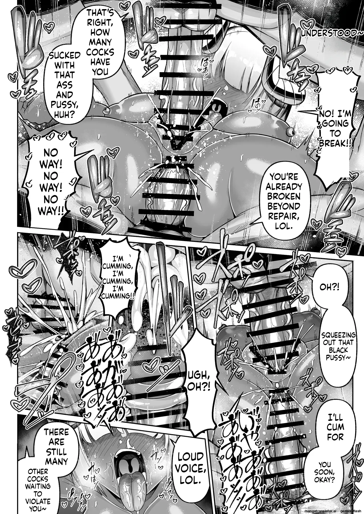 Kasshoku Kyonyuu Inma, Otsu ~Renzoku Haramase Shasei Jigoku~ 28
