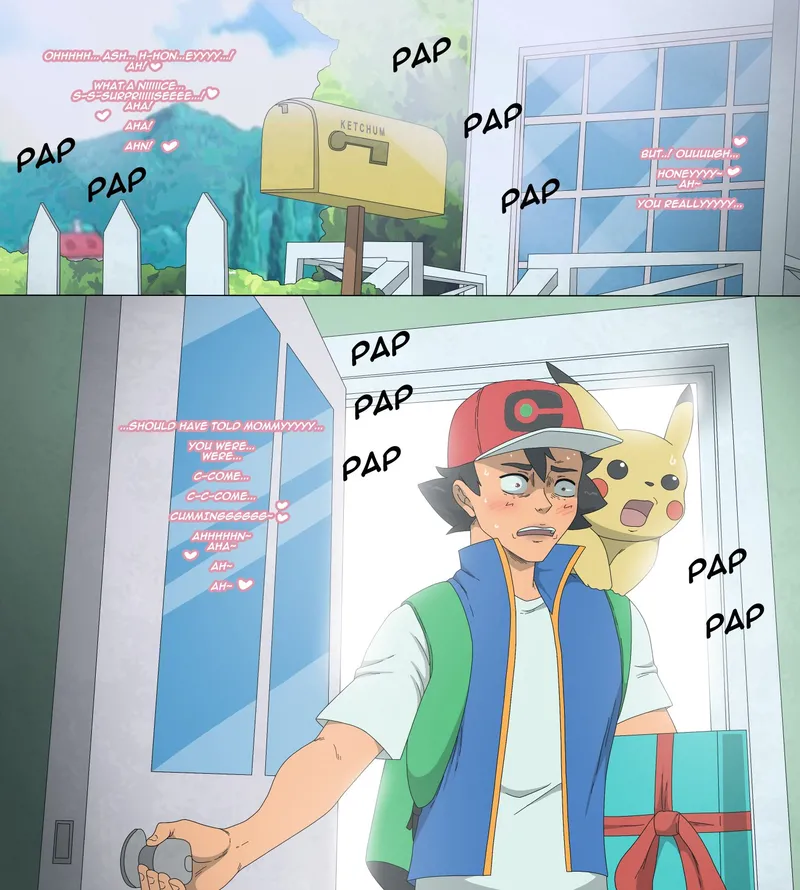 Keeping Ash's Mom Company 5