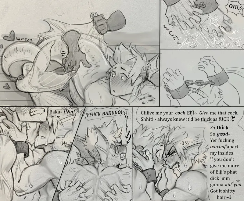 Kirishima x Bakugou Mermaid 9