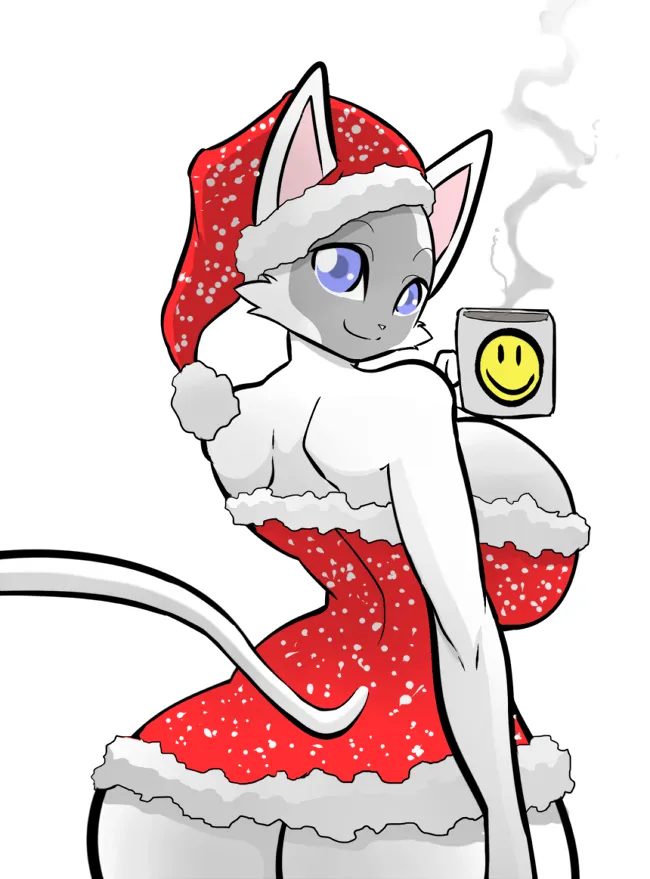 Kitty Under The Mistletoe 1