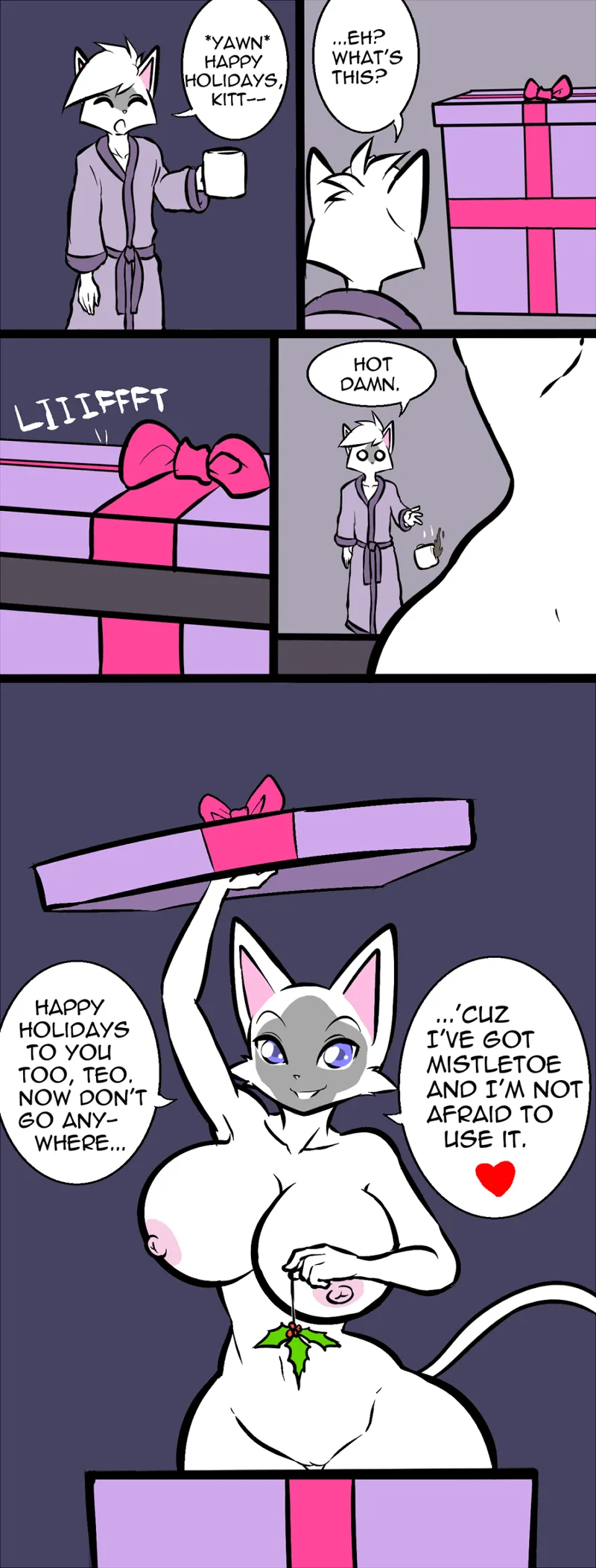 Kitty Under The Mistletoe 7