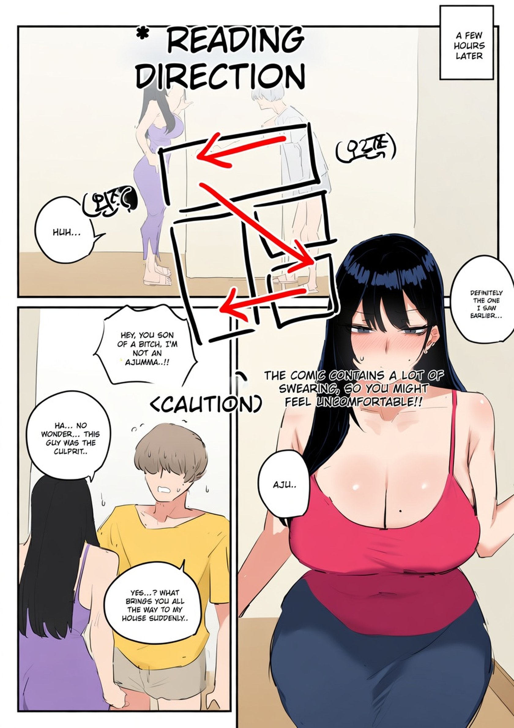 [kkan] Comic about giving proper discipline to the downstairs neighbor lady…. 1