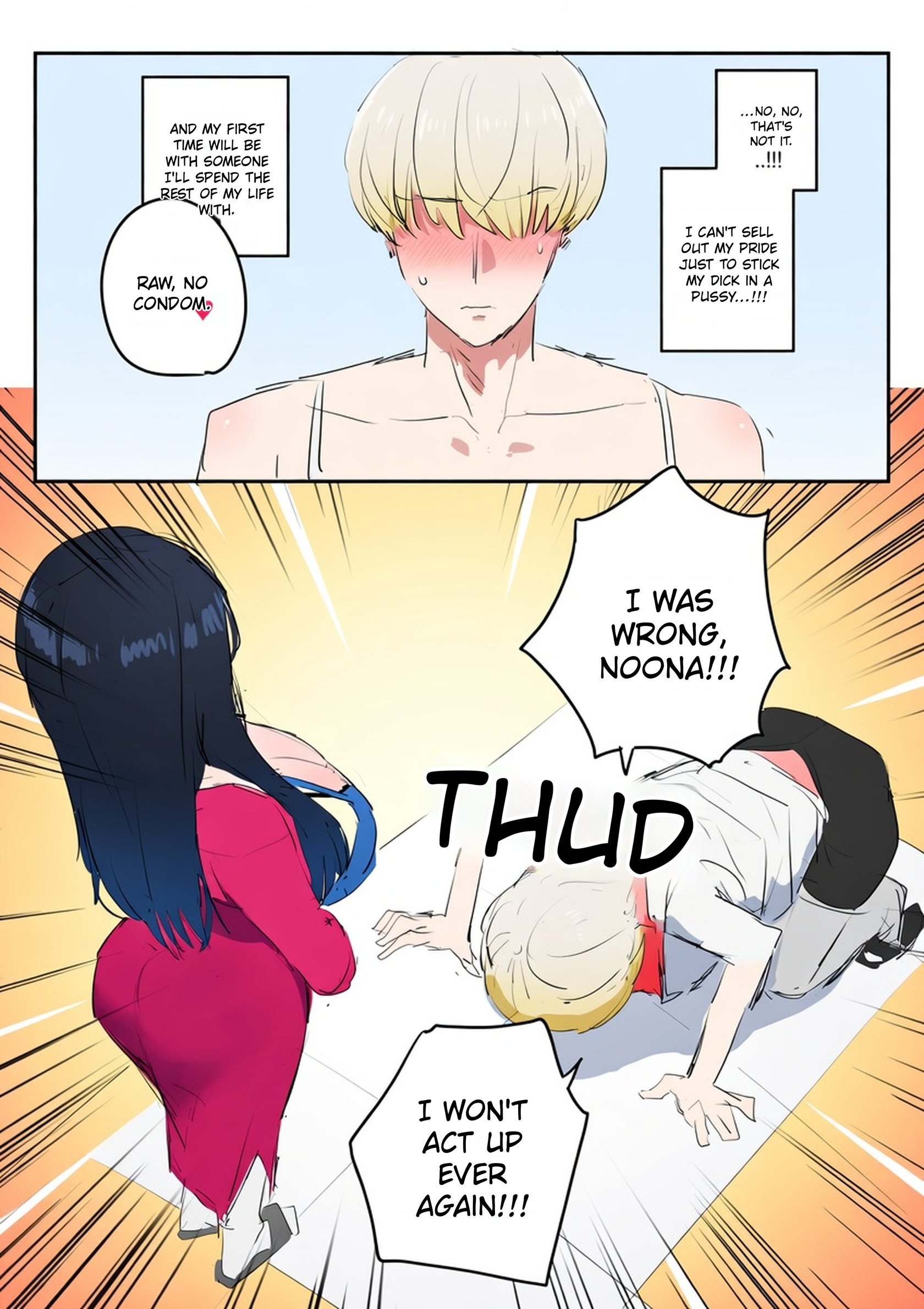 [kkan] Comic about giving proper discipline to the downstairs neighbor lady…. 11