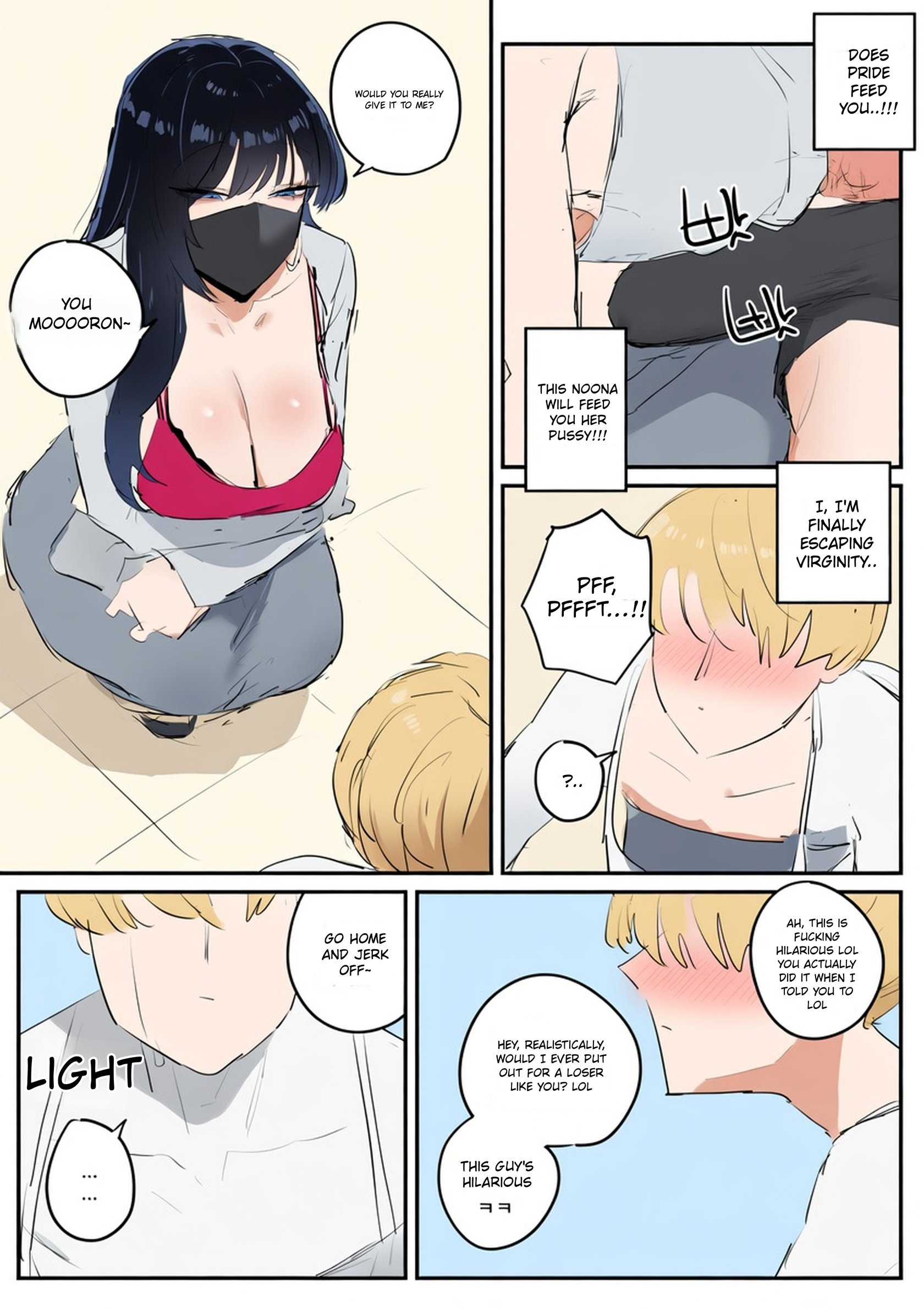 [kkan] Comic about giving proper discipline to the downstairs neighbor lady…. 12
