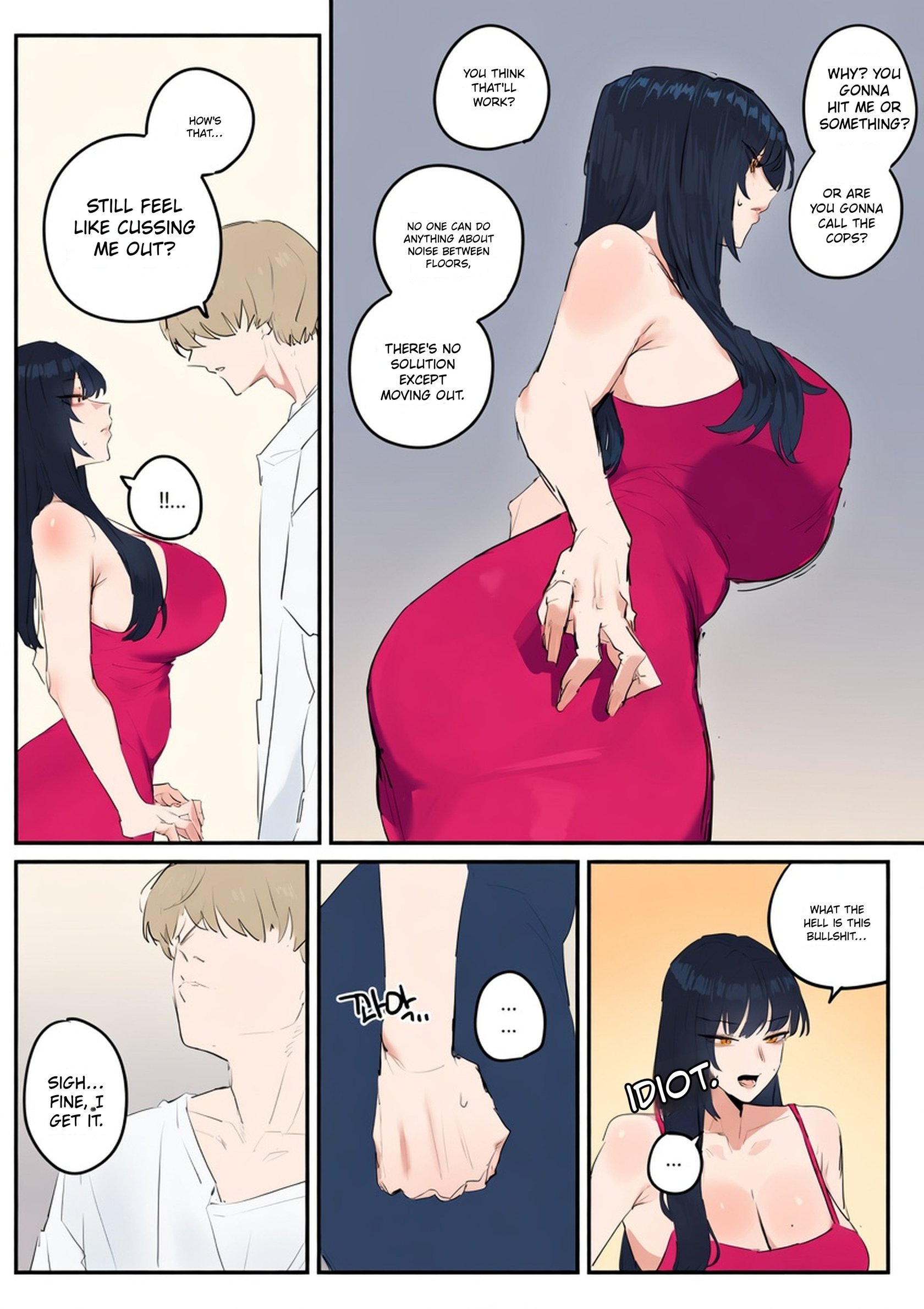 [kkan] Comic about giving proper discipline to the downstairs neighbor lady…. 16