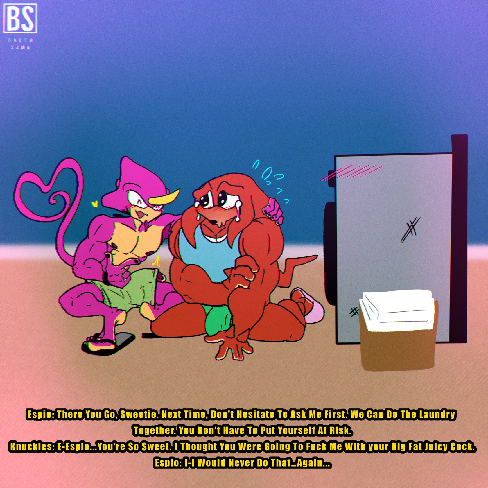 Knuckles x Espio : Mixed thoughts 2