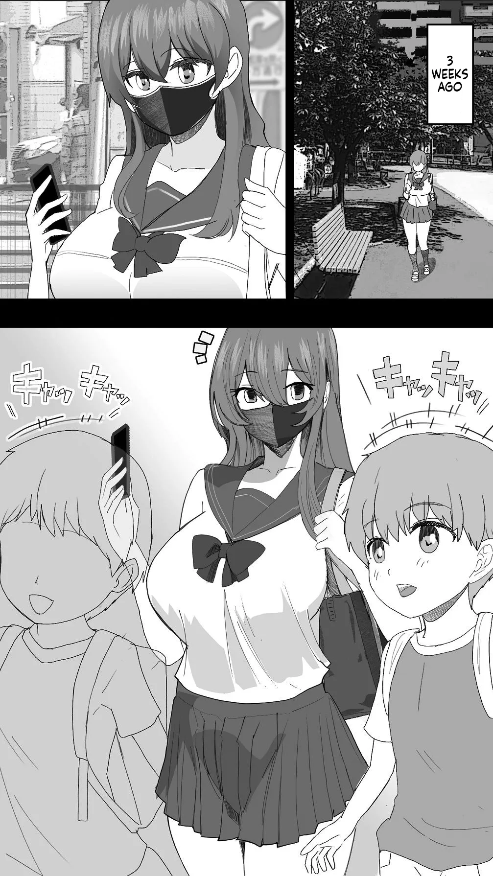 Komatteiru Kinjo no Shota o Hogoshita JK Shimai - Tonari no Onee-san 32