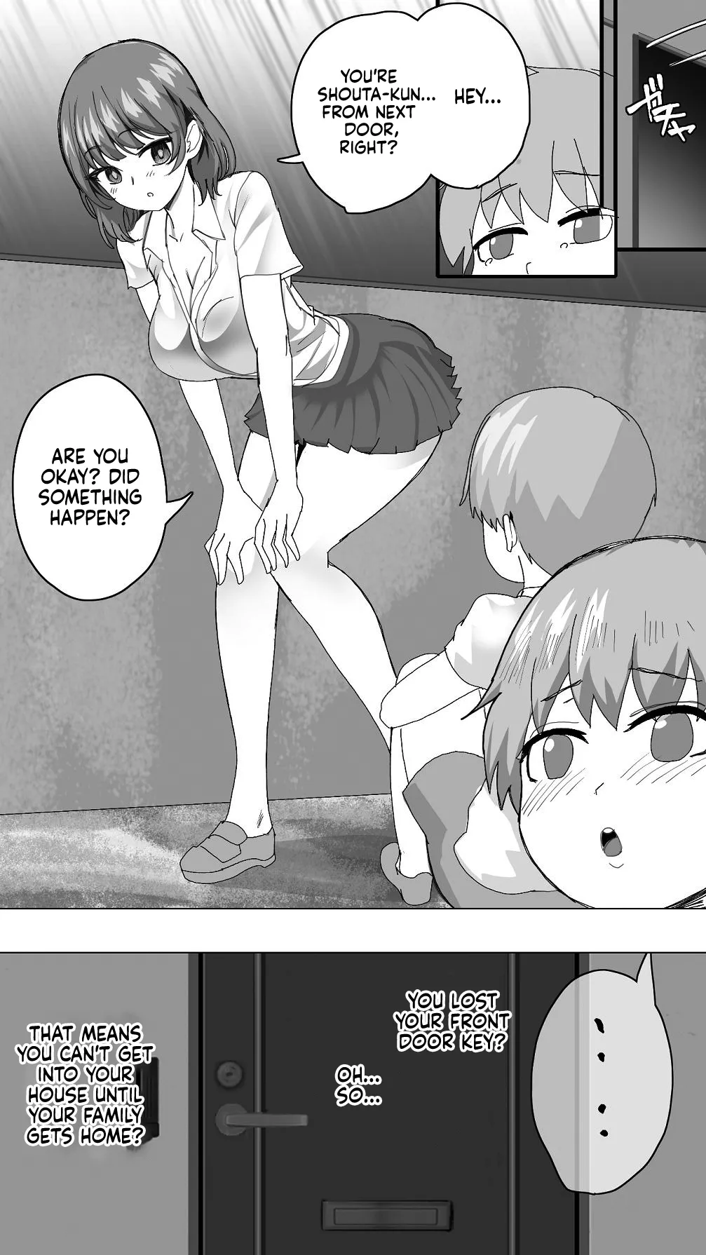 Komatteiru Kinjo no Shota o Hogoshita JK Shimai - Tonari no Onee-san 9