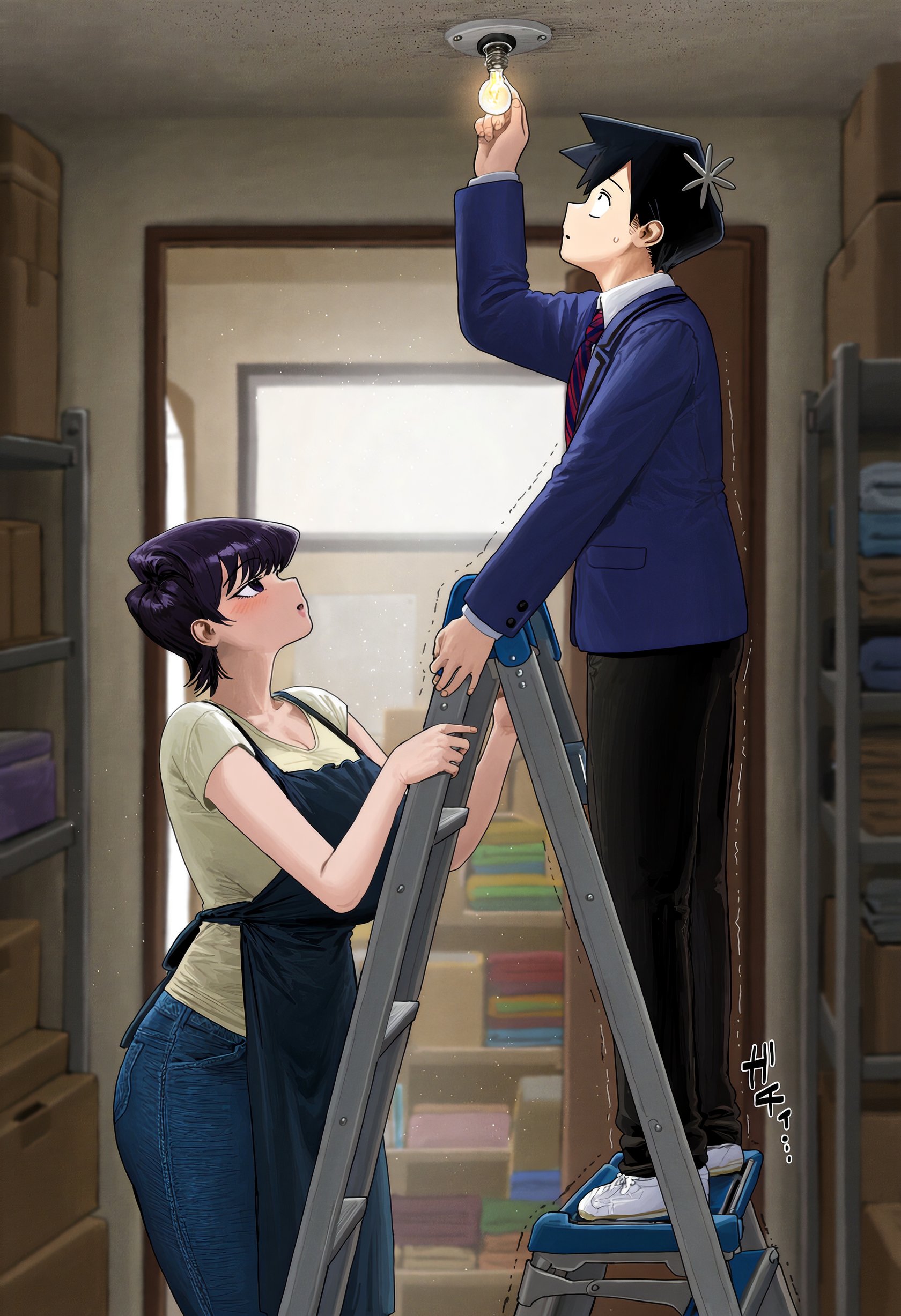 Komi Shuuki x Tadano Hitohito Sex comic (Komi Cant Communicate) Oneshot - Page 14