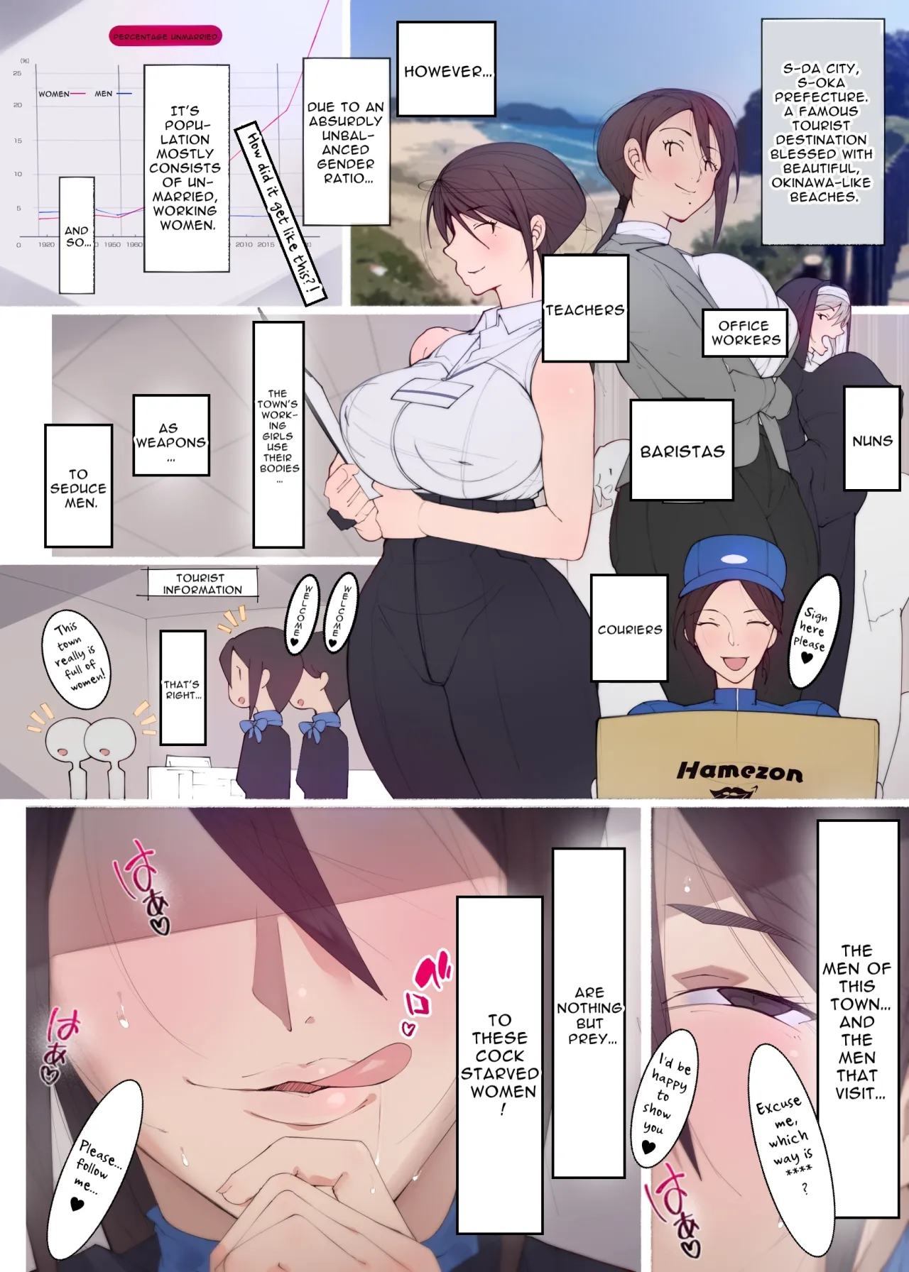 Kono Machi no Josei wa Nanika ga Okashii? Otoko ni Ueta Josei-tachi ga Kimi o Machikamaete Iru!! Hataraku Onee-san-tachi Shakai Hito Ninenme 6