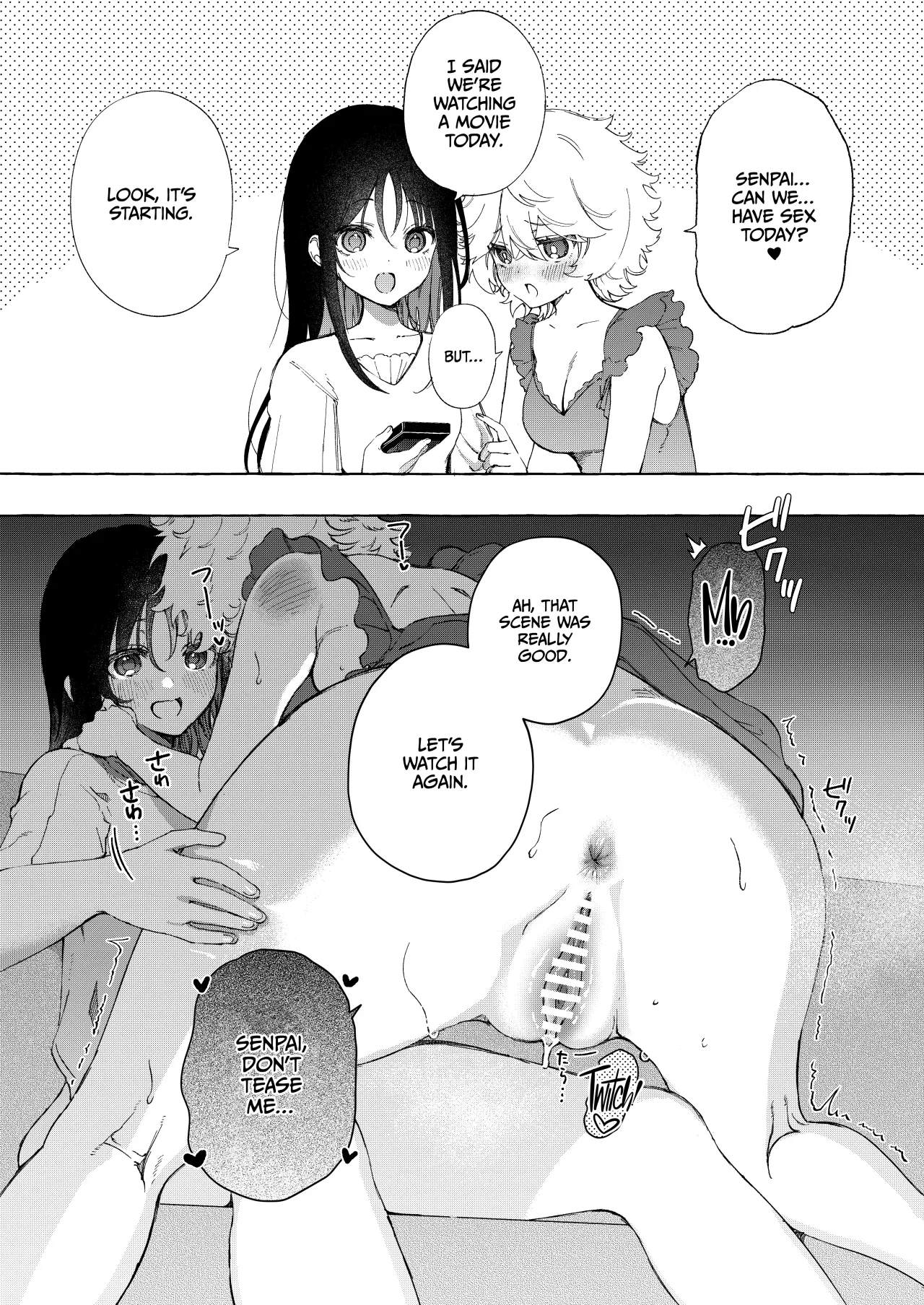 Kouhai-chan no Sekigyokuteki Yuri Ecchi ♡ Manga 2