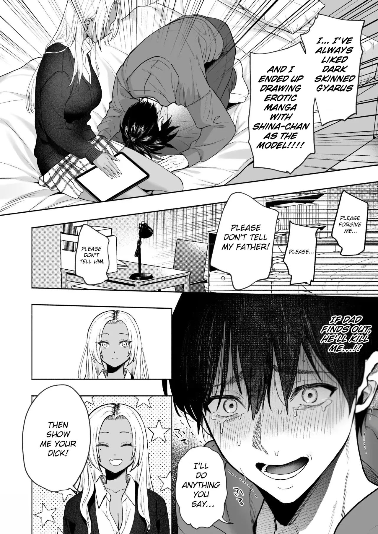 Kuro Gal Kyonyuu Gimai wa Boku o Yasashiku Sakusei Shitai 15