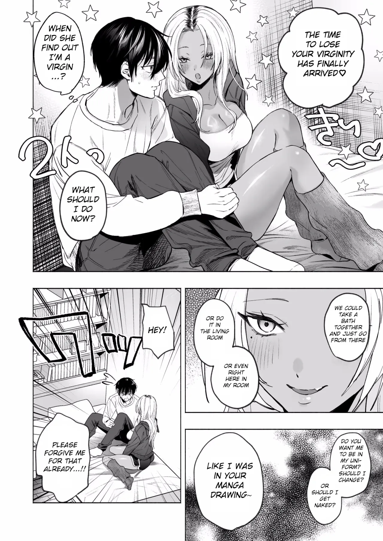 Kuro Gal Kyonyuu Gimai wa Boku o Yasashiku Sakusei Shitai 27