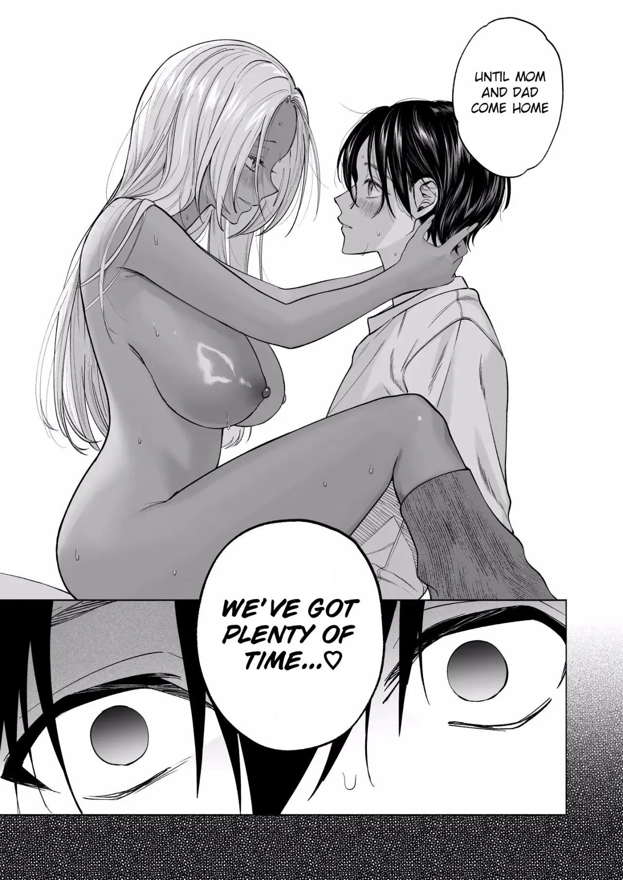 Kuro Gal Kyonyuu Gimai wa Boku o Yasashiku Sakusei Shitai 41