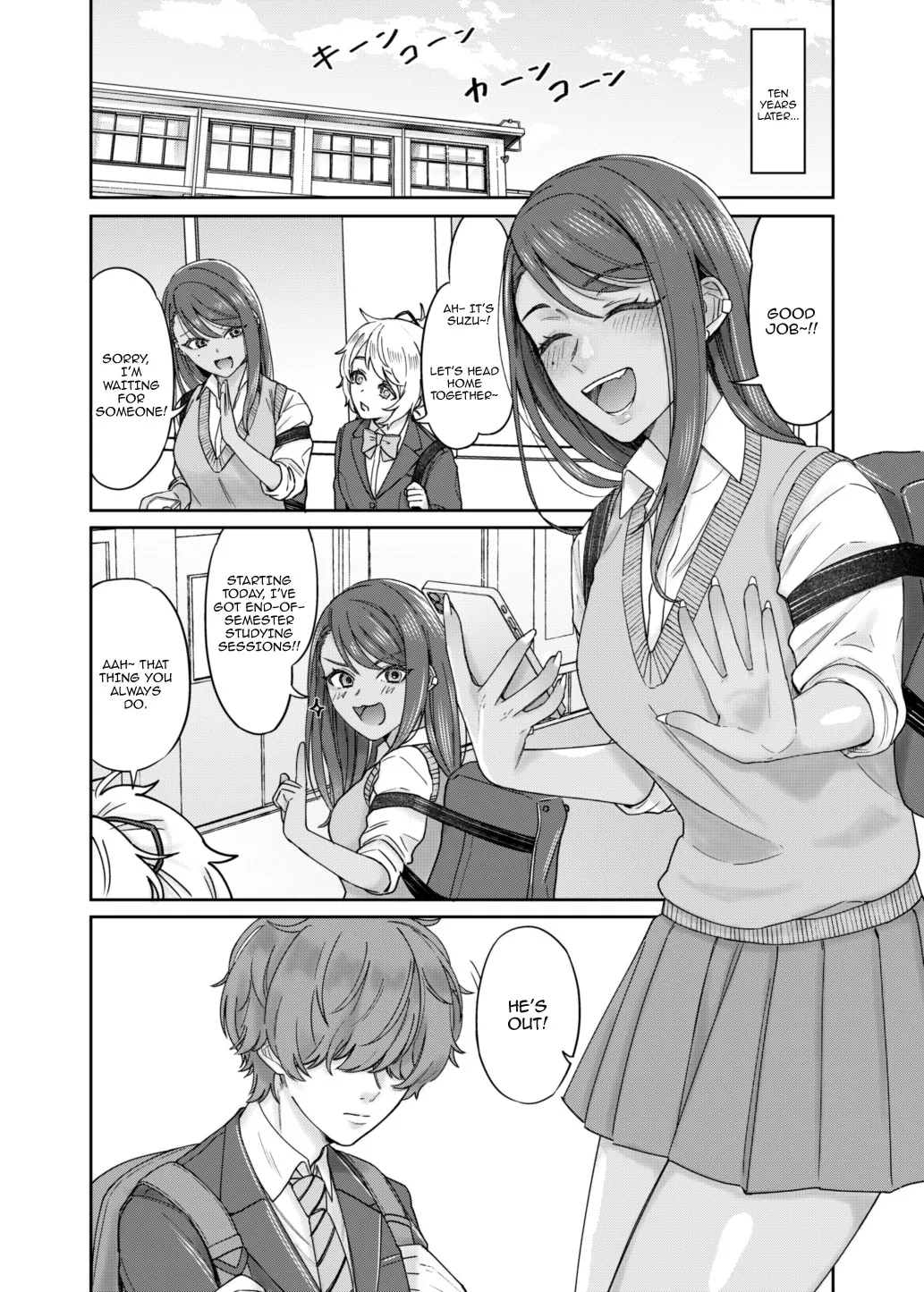 Kuro Gyaru Osananajimi to Himitsu no Benkyou Shichau Hanashi 3