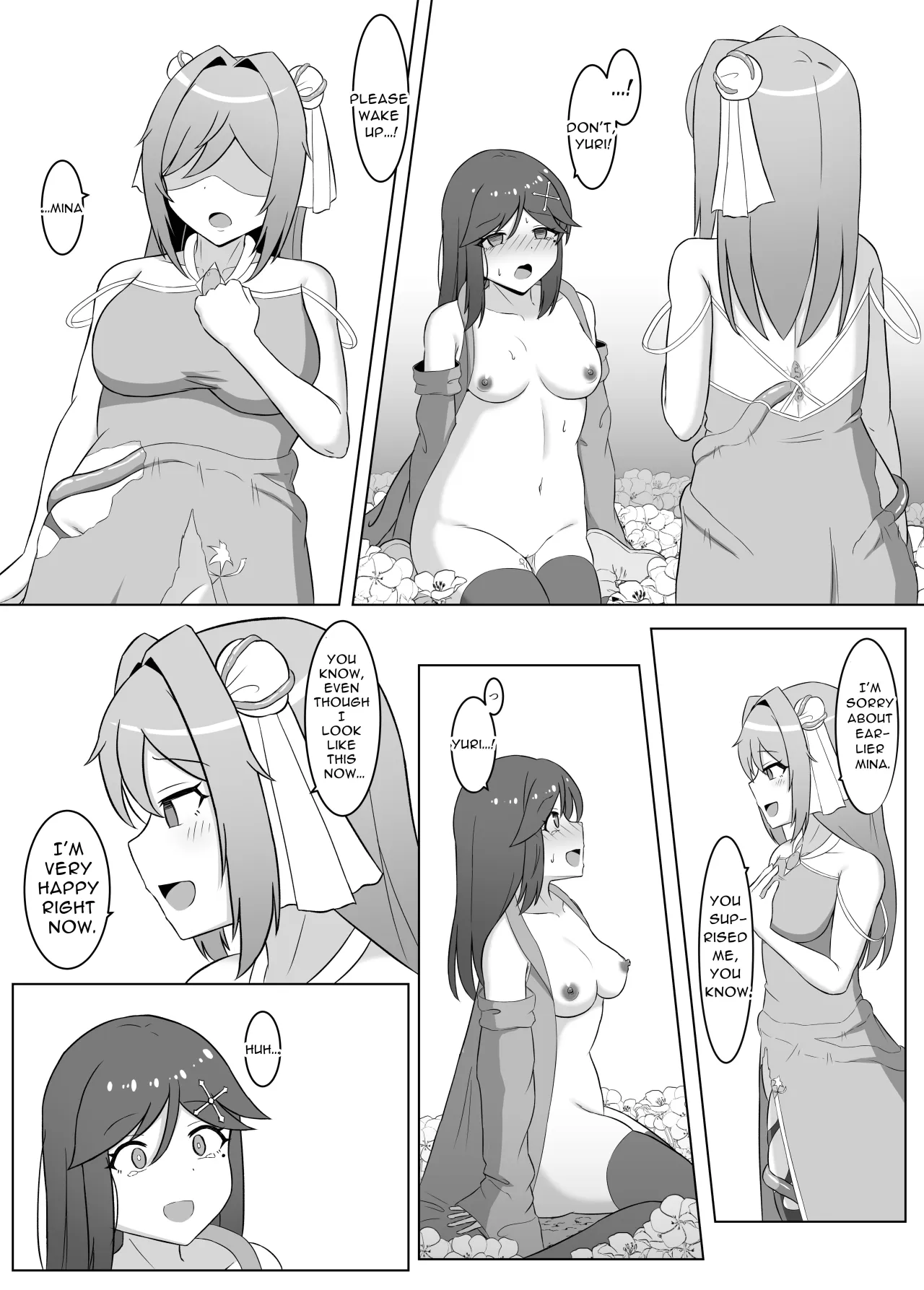 Kuro ni Somaru Yuri 2 ~Alraune Ochi Shita Osananajimi ni Karada o Mushibamarete Iku Hanashi~ 14