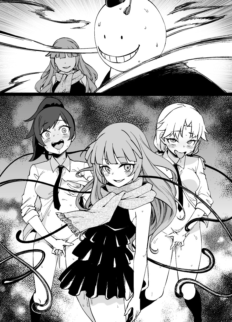 [Kusayarou] Assassination Classroom MC – Kayano & Hayami & Yada: Pleasure Tentacles Infiltrate the Cells 8