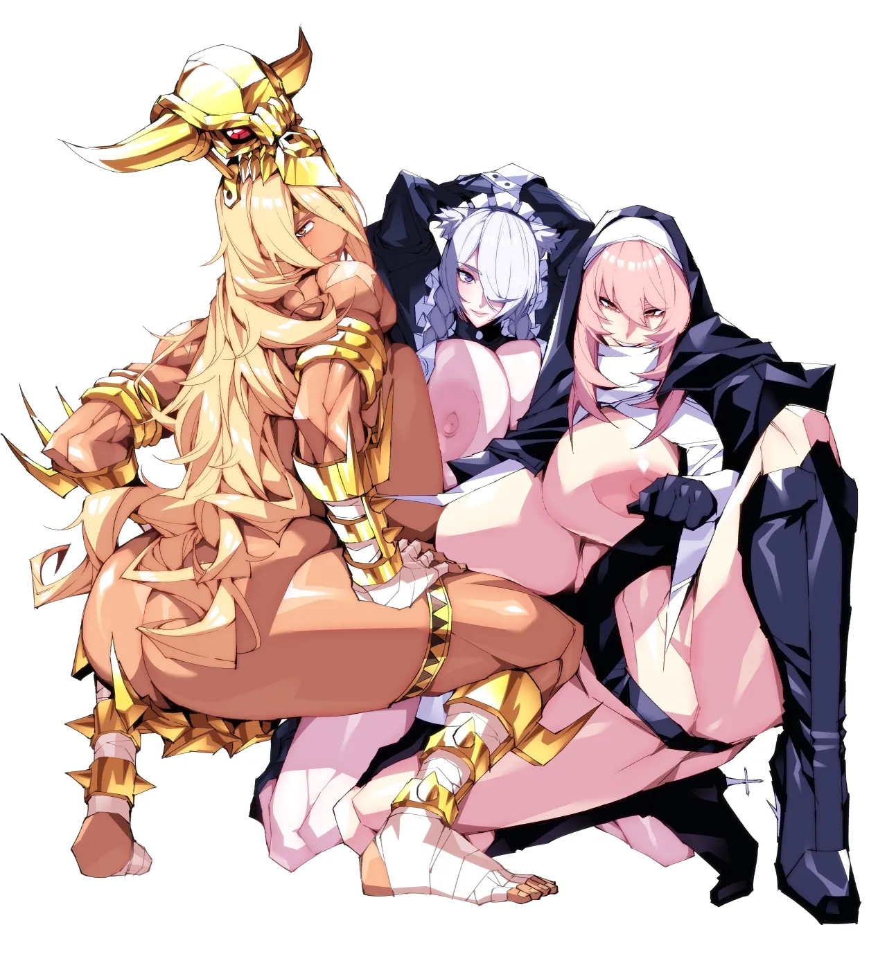 Kyokon Tensei -Seiki Shijou Shugi na Isekai ni Tensei shita no de Bakunyuu Bijo to Hame Makuri -Gyaru Amazon & Inran Sister Hen 54