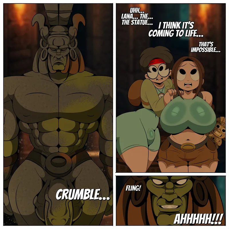 Lewd Raider And The Temple Of The Sun Idol 4