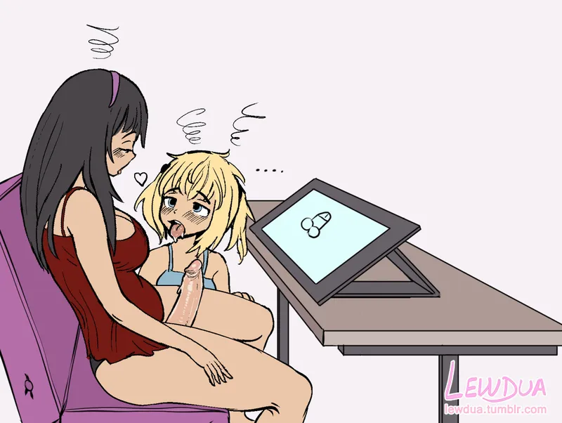 Lewdies 11 – How To Draw Cocks With Nessie And Alison 12