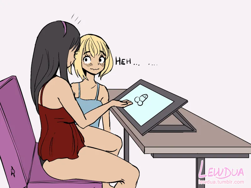 Lewdies 11 – How To Draw Cocks With Nessie And Alison 3