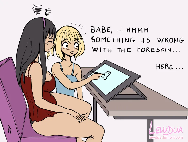 Lewdies 11 – How To Draw Cocks With Nessie And Alison 4