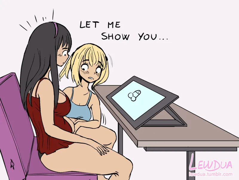 Lewdies 11 – How To Draw Cocks With Nessie And Alison 5