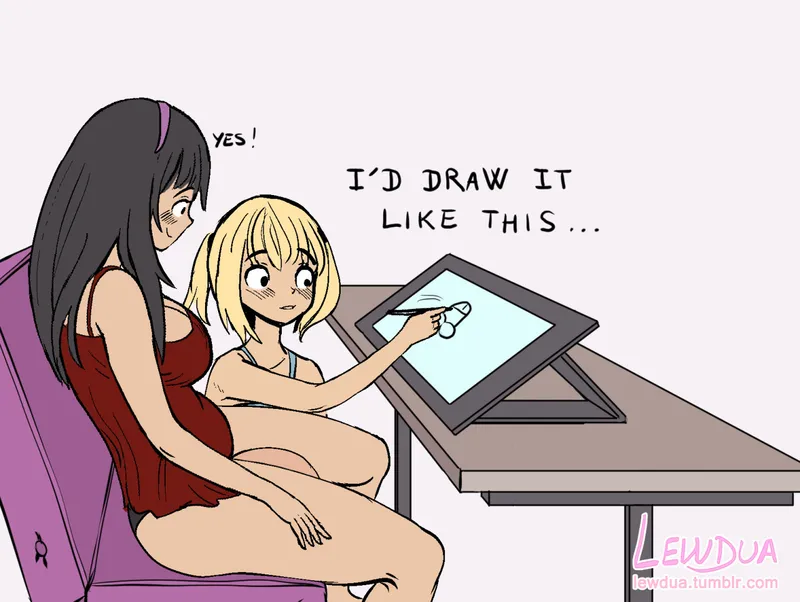 Lewdies 11 – How To Draw Cocks With Nessie And Alison 7