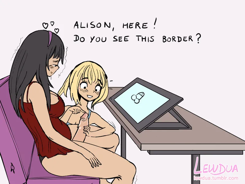 Lewdies 11 – How To Draw Cocks With Nessie And Alison 9
