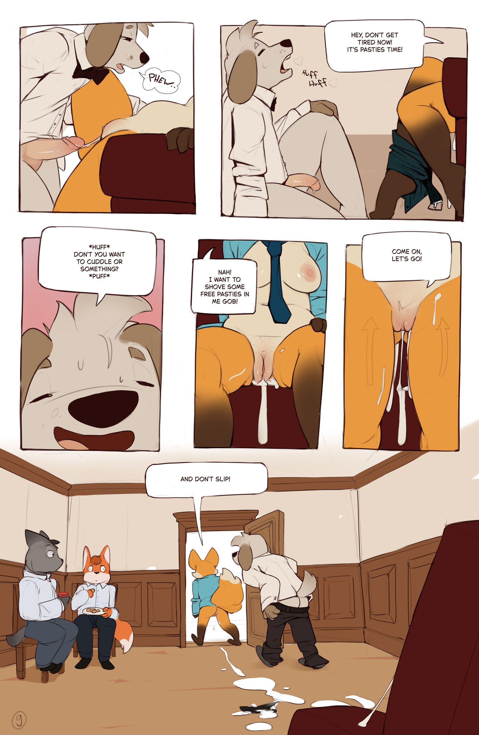 Lucy sneaks into a wedding to raid the buffet and gets sahgged 10