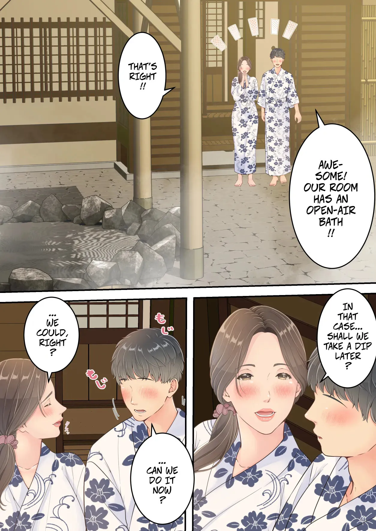 Matomo na Okaa-san ga Musuko to Onaidoshi na Otokonoko to Amaama Furin Ryokou shichau Hanashi 55