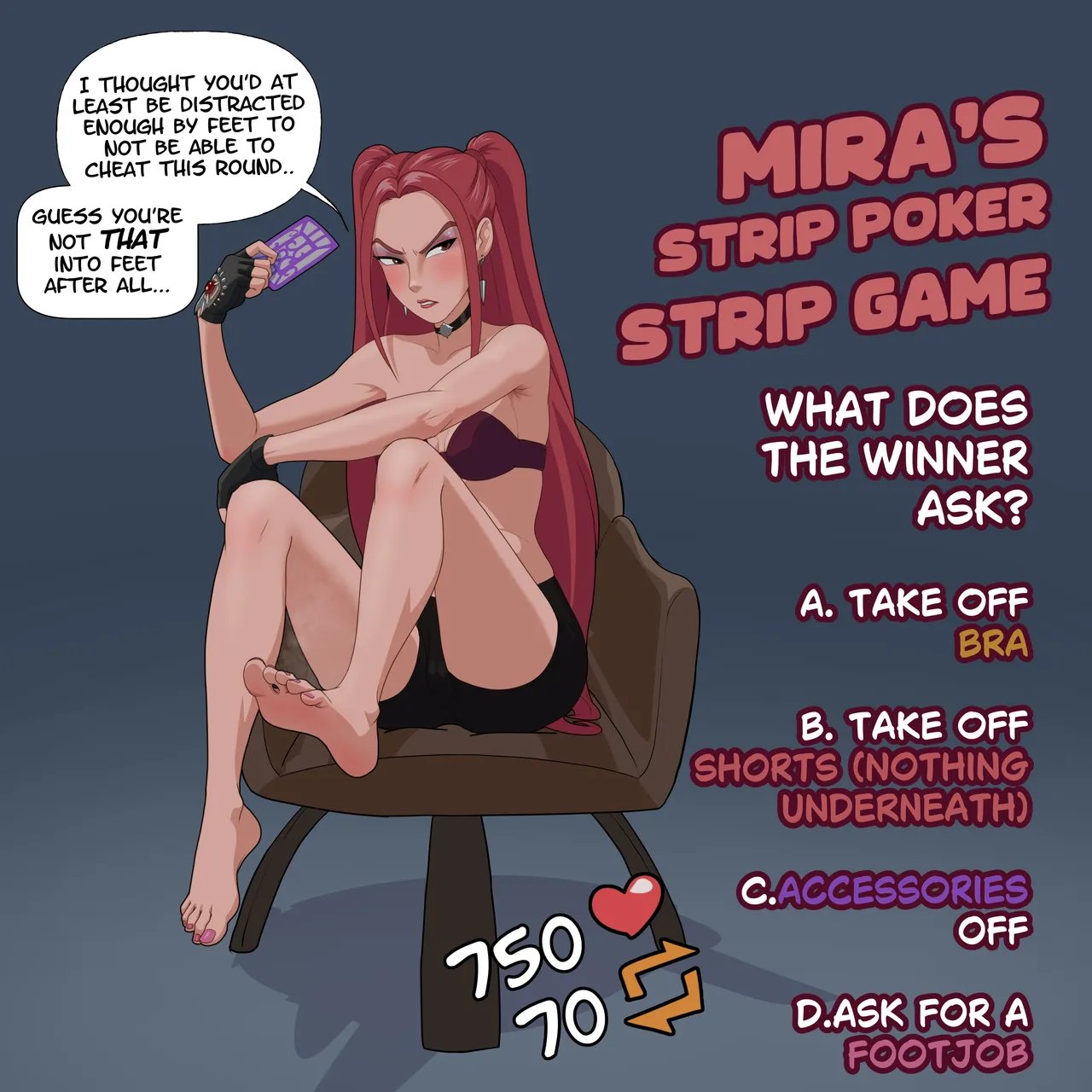 Mira's Strip Poker Strip Game 4