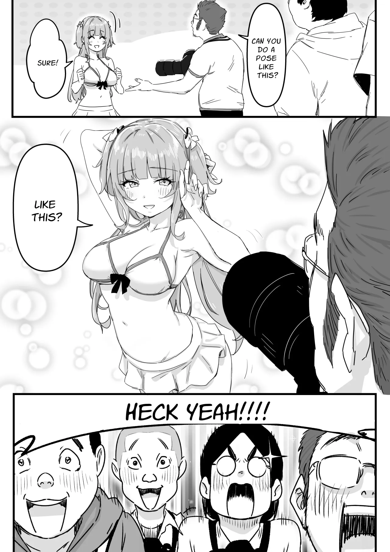 Mizugi Idol no Nama Oppai wo Minna no Mae de Sarashitai 28