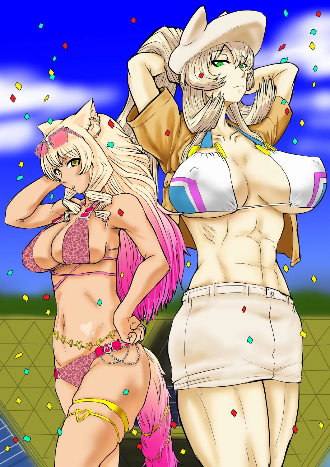 Mizugi Saba ga Saba-fesu de Naburarerutsu!! 37