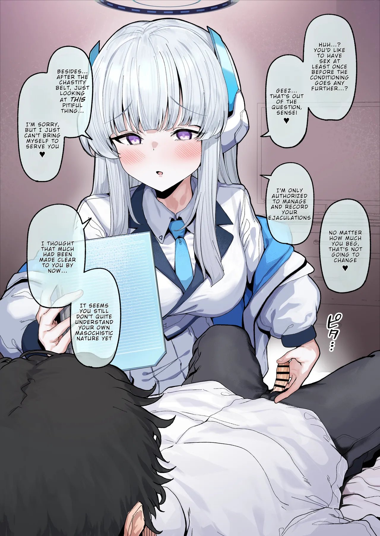 [Momonosuke (Momokan)] Yuuka Hayase – POV Style Footage While Ushio Controls His Ejaculation With a Handjob 6