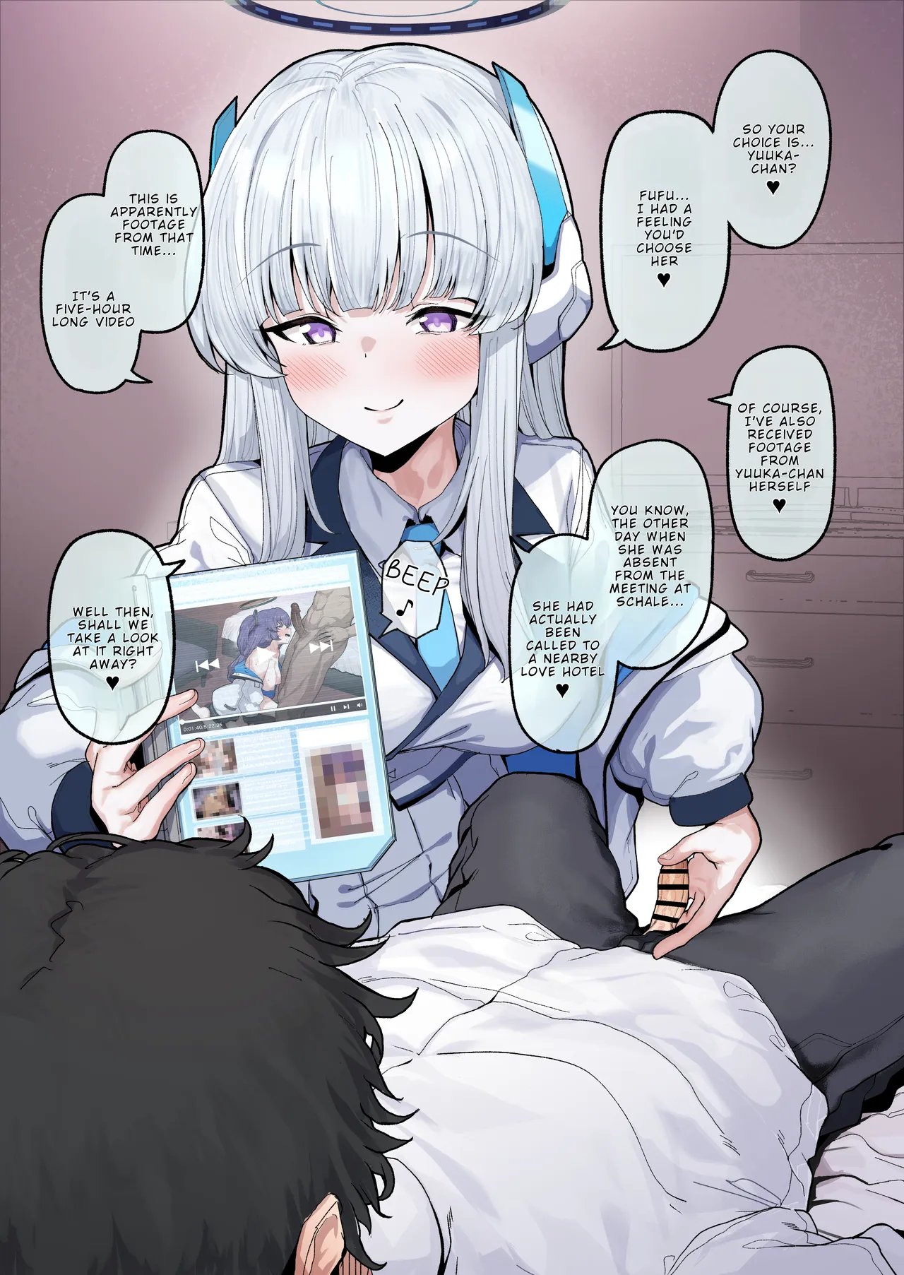 [Momonosuke (Momokan)] Yuuka Hayase – POV Style Footage While Ushio Controls His Ejaculation With a Handjob 9