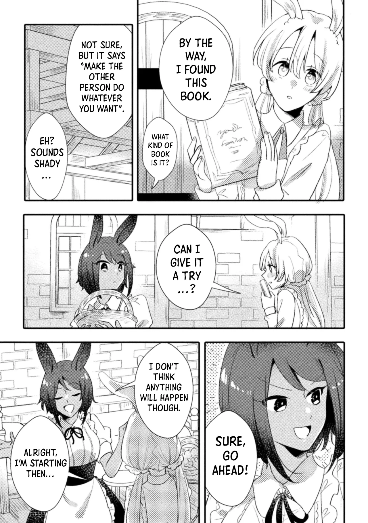 Mori no usagi to fushigina hon 3