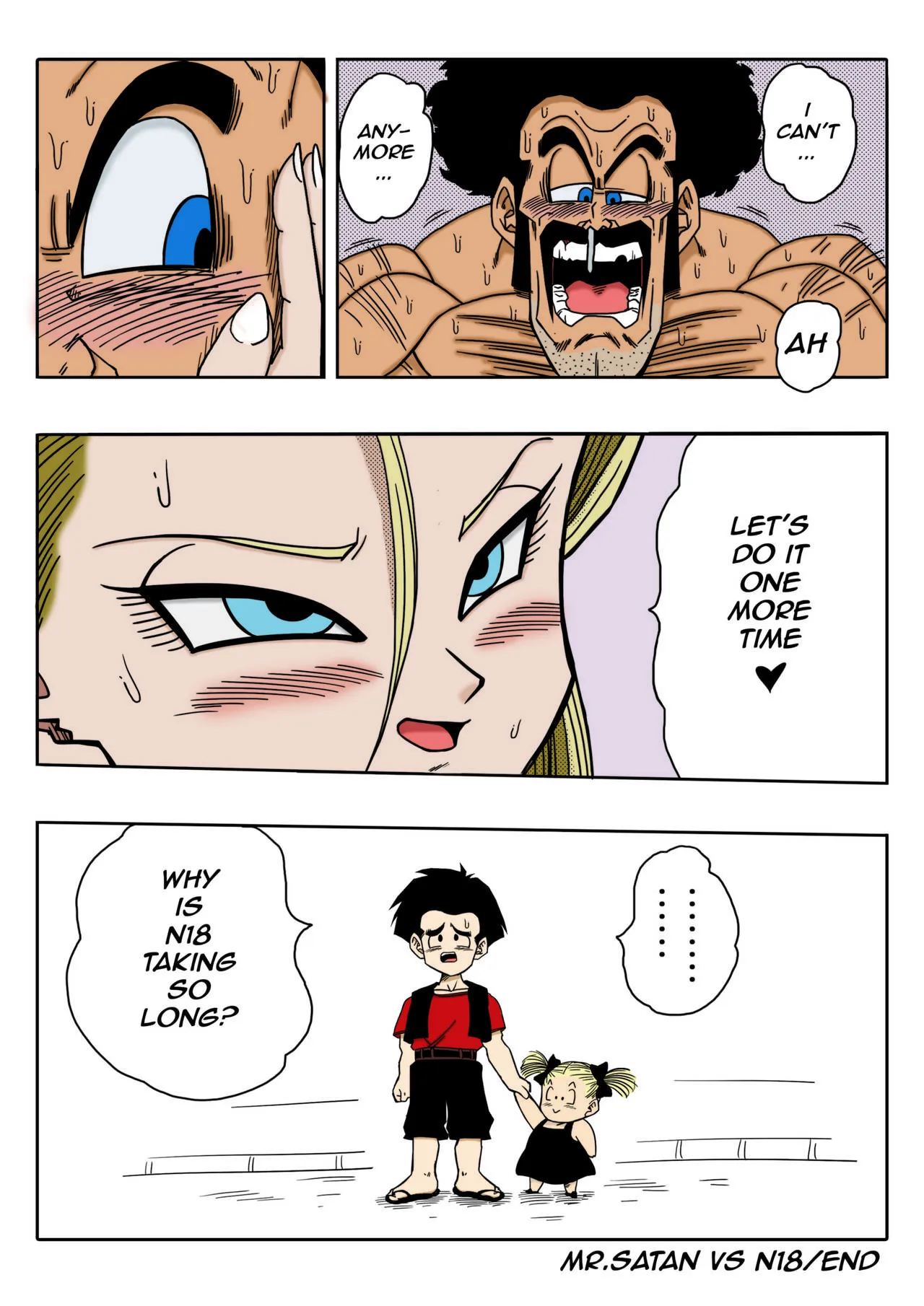 Mr. Satan vs Android - Colorized 14