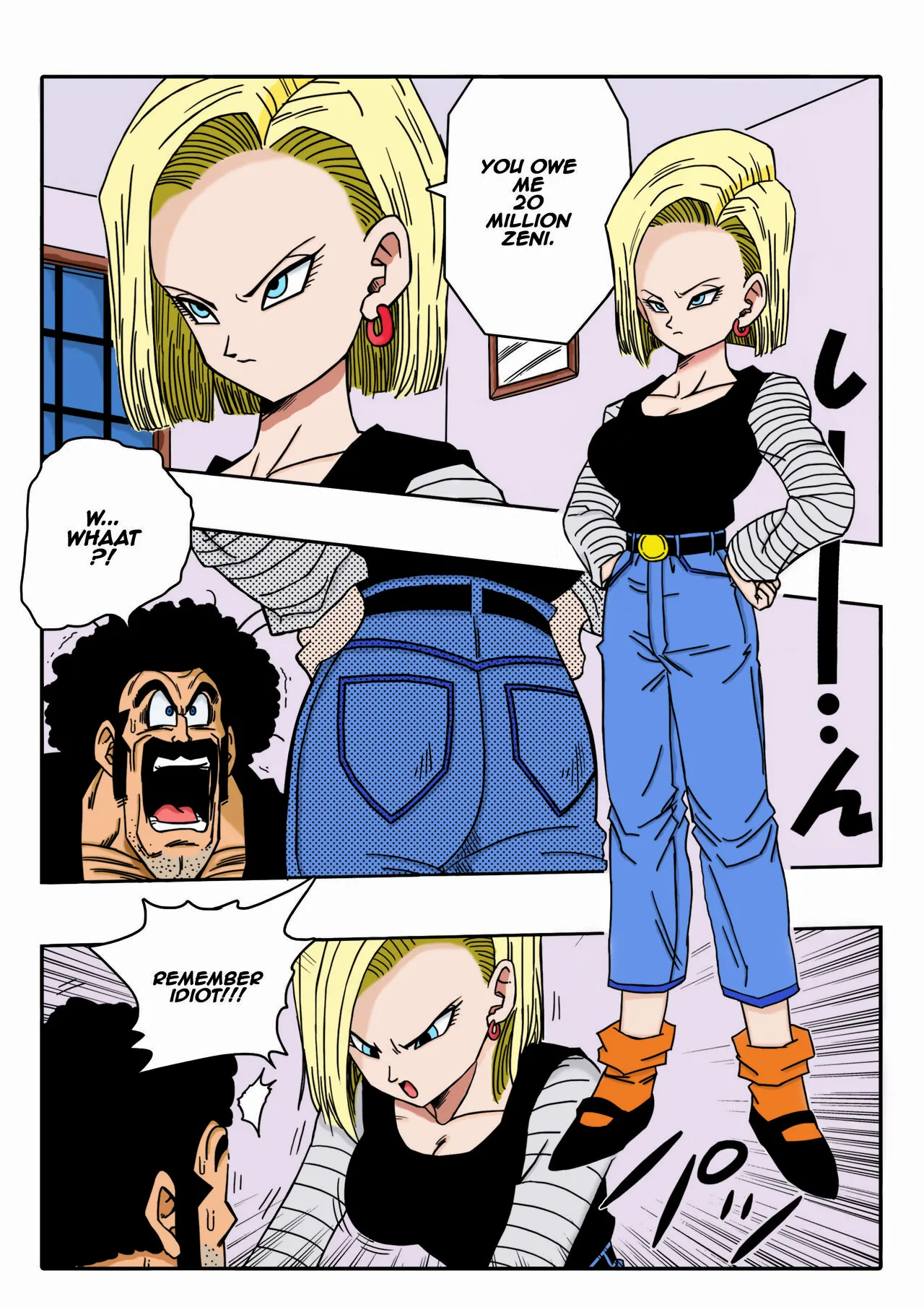 Mr. Satan vs Android - Colorized 3