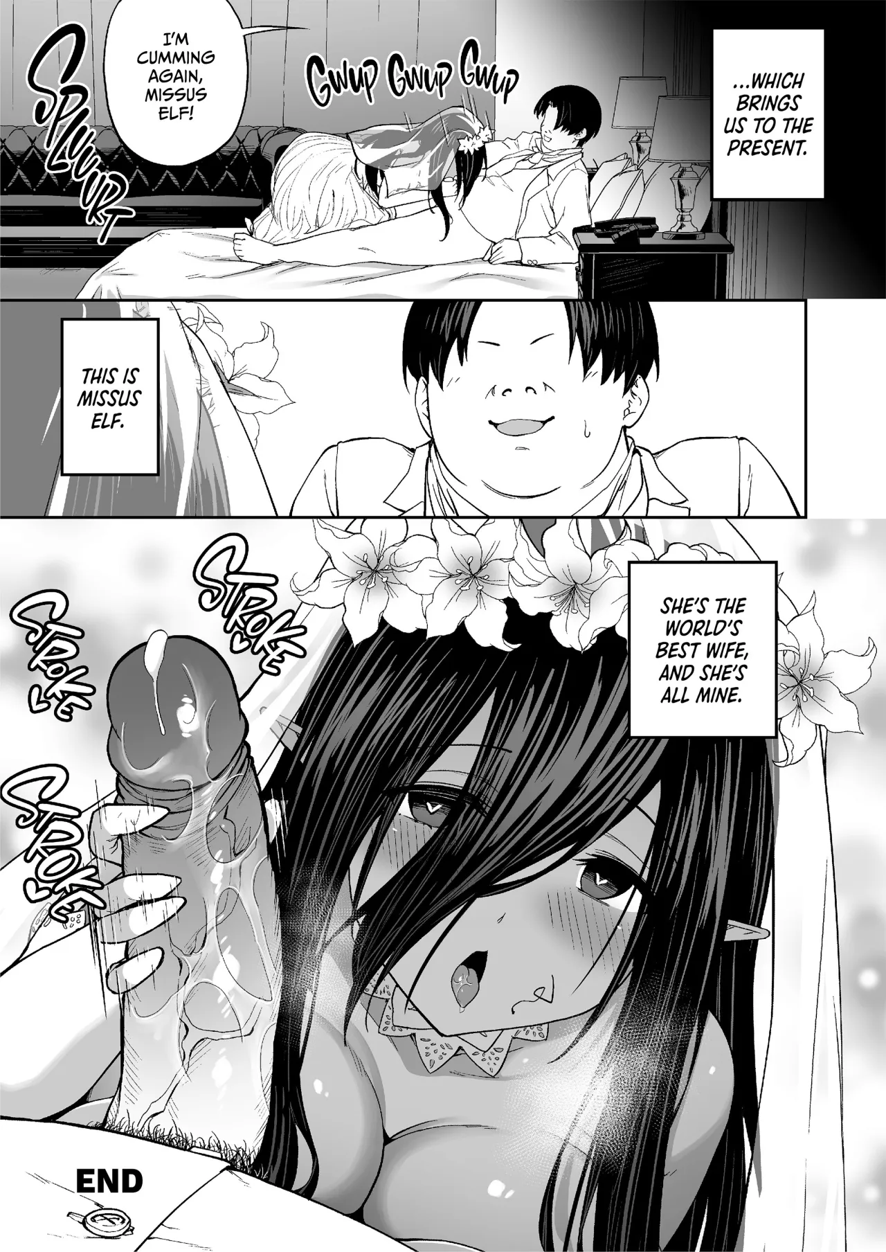 Mugon Muhyoujou no Kasshoku Elf, Rental Shitemasu + Gojitsudan - Decensored 36