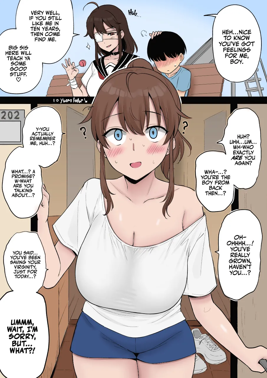 Mukashi Yoku Asonde kureta Kinjo no Kakkoii Onee-san ni 10-nen Mae no Yakusoku o Hatashite morai ni Iku Yatsu - Colorized 1