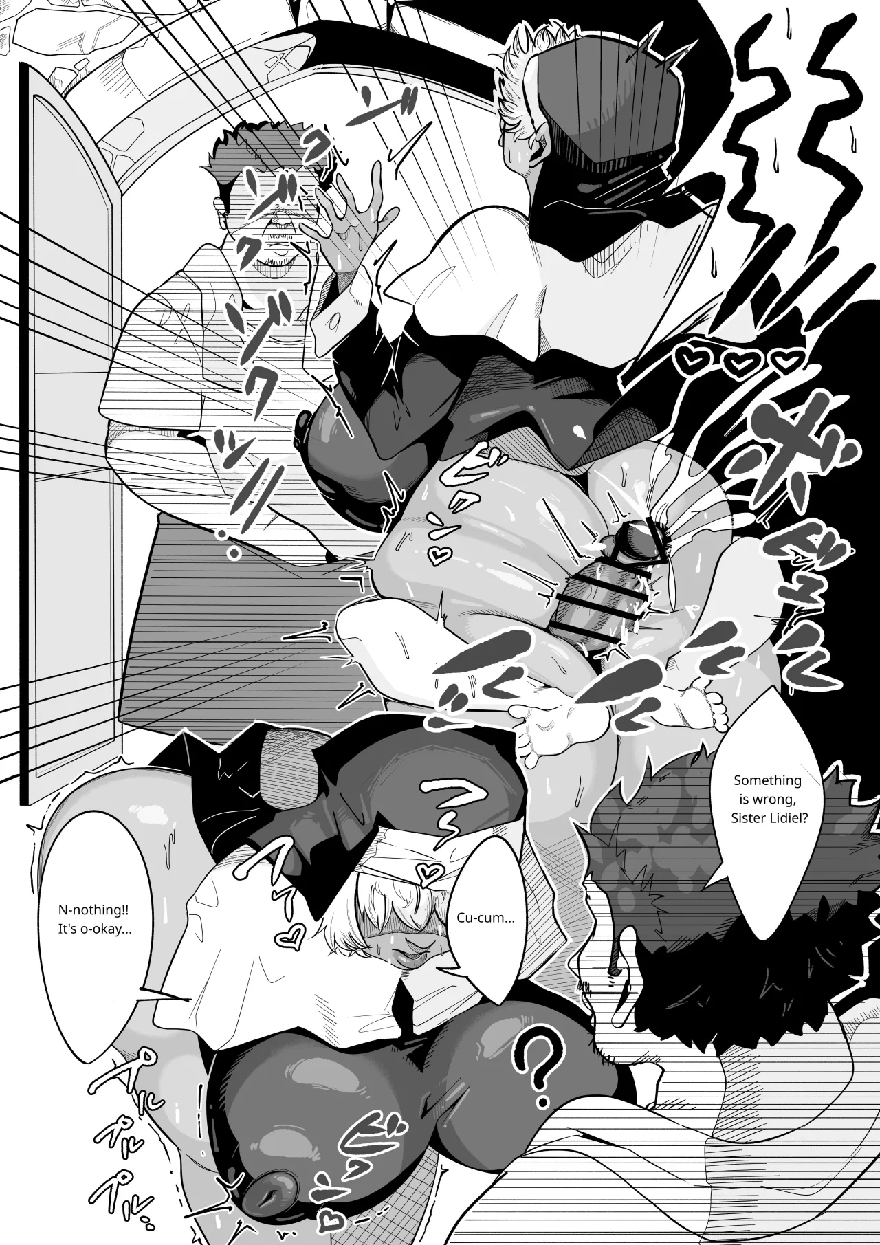 Mukuchi dakedo Karada no Shuchou wa Tsuyoi Bakunyuu Megakure Sister-san Joushi ni Notta Shounen no Boss Zaru Chinpo ni Buchi Okasaremakutte Zenshinjiru Mamire Kemono Sex 14
