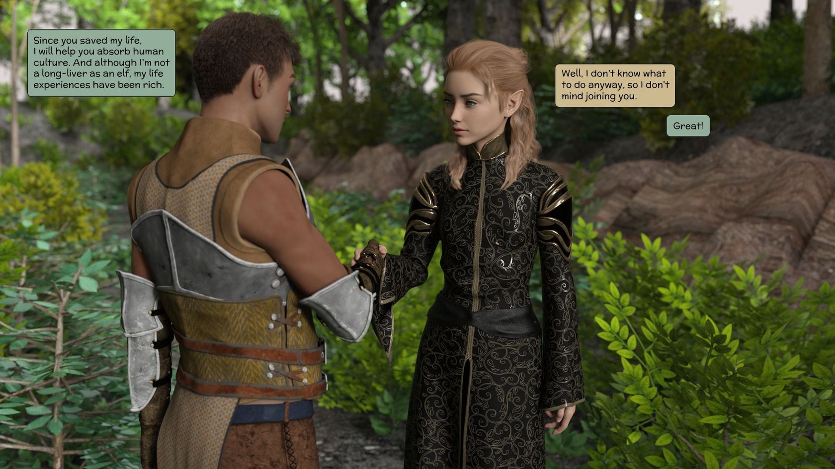 My Comrade Is An Elven Prince [Kizaru3D] 17