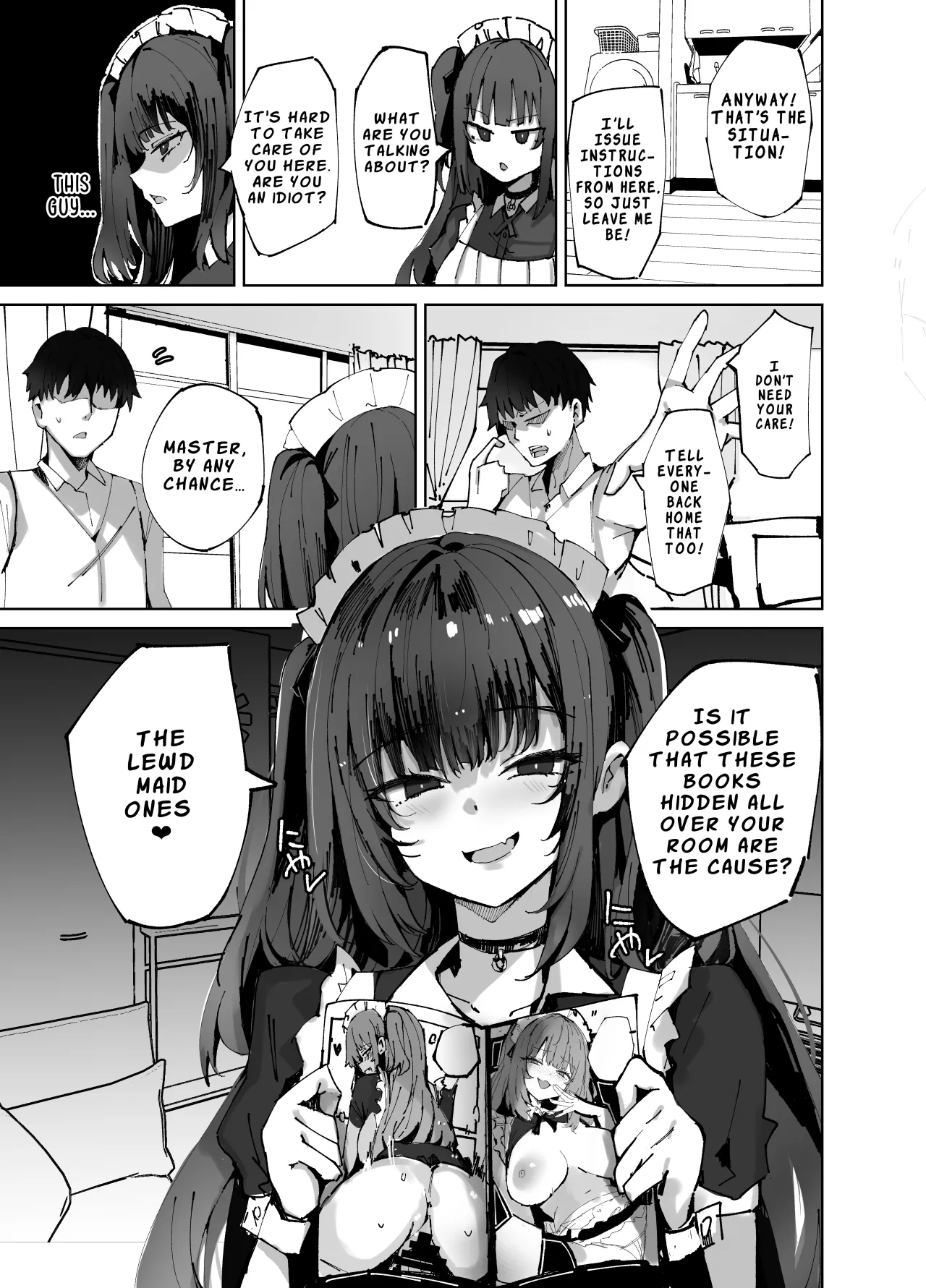 Namaiki Maid ni Kakushiteta Ecchi na Hon ga Mitsukatte Baka ni Sarenagara Ecchi Suru Hanashi. 8