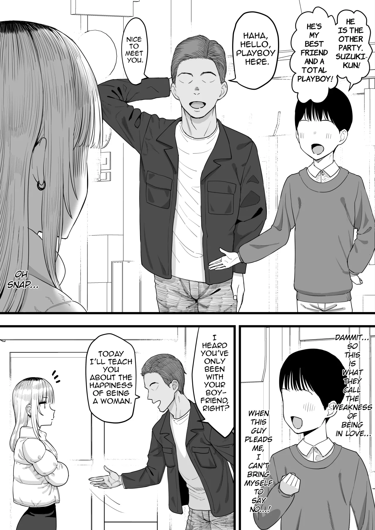 Netorase, Tsuyoi Kanojo wa Yarichin ni Ochiru 3